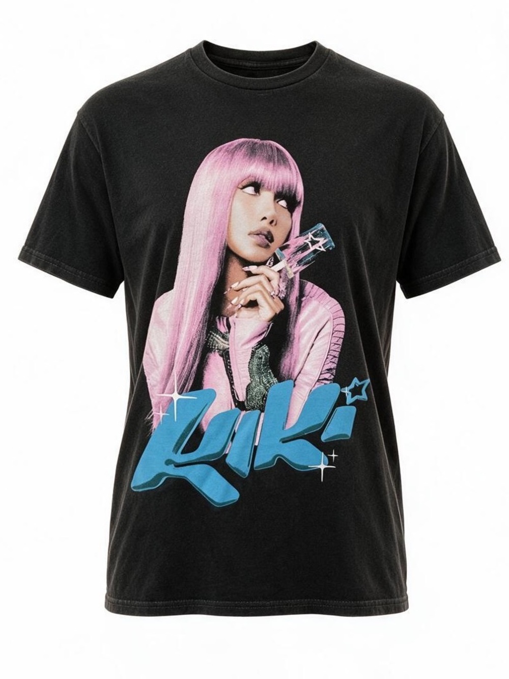 LISA Kiki Short Sleeve Graphic Band Tee Size Medium